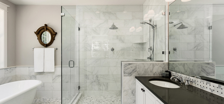 bathroom shower door installation in Vallejo